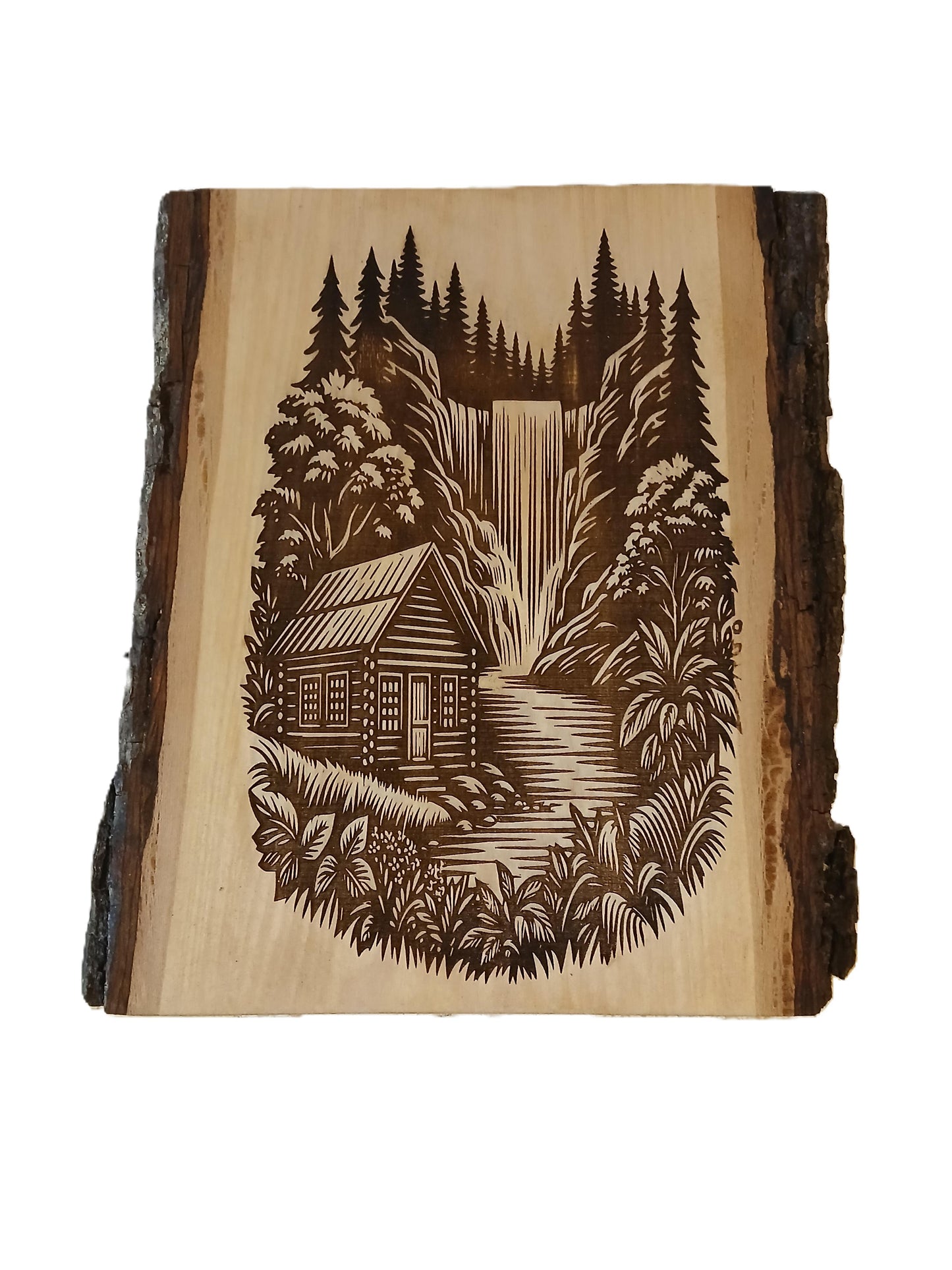 Cabin by Waterfall on Basswood