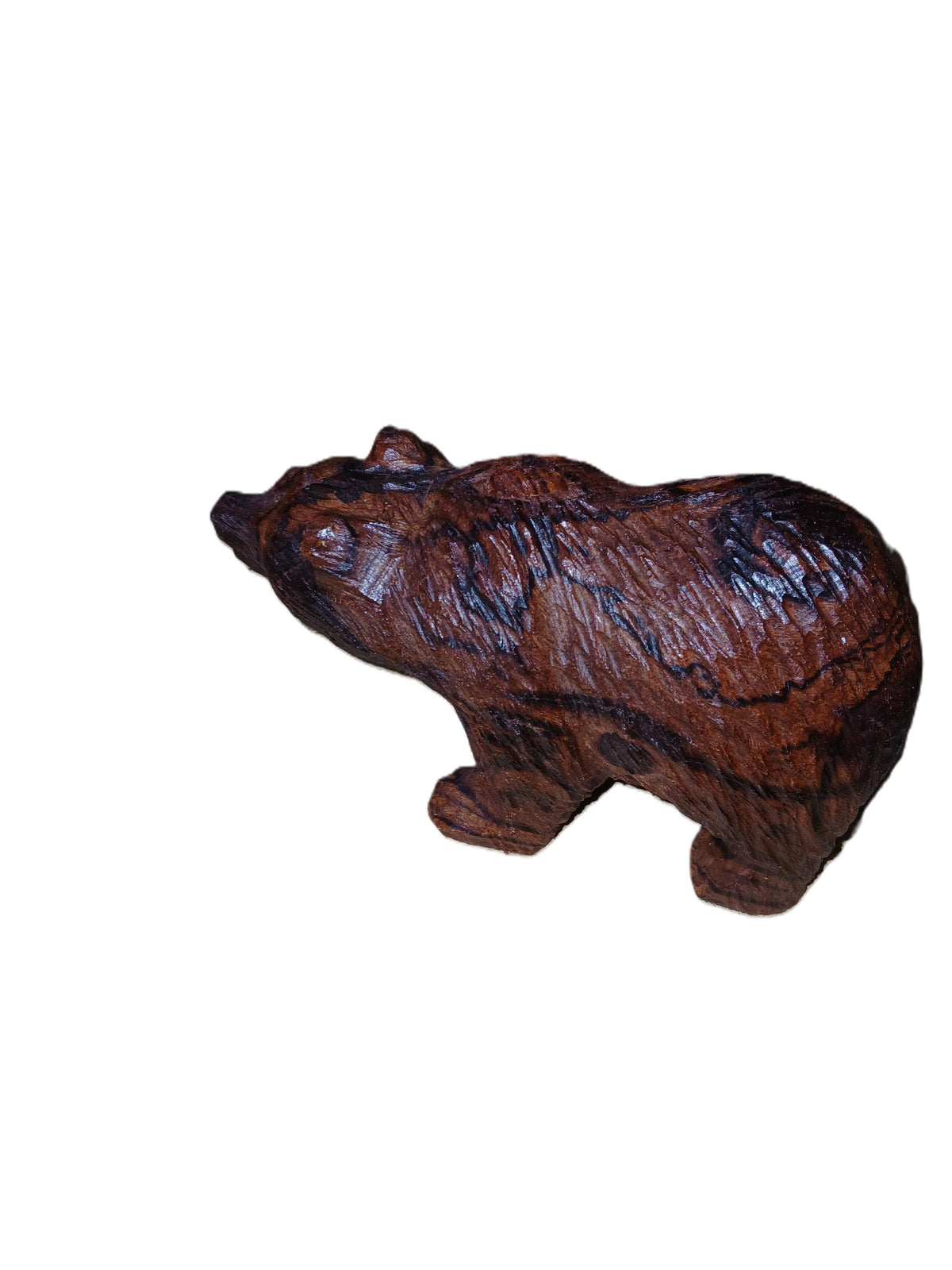 Bear carved from Ironwood