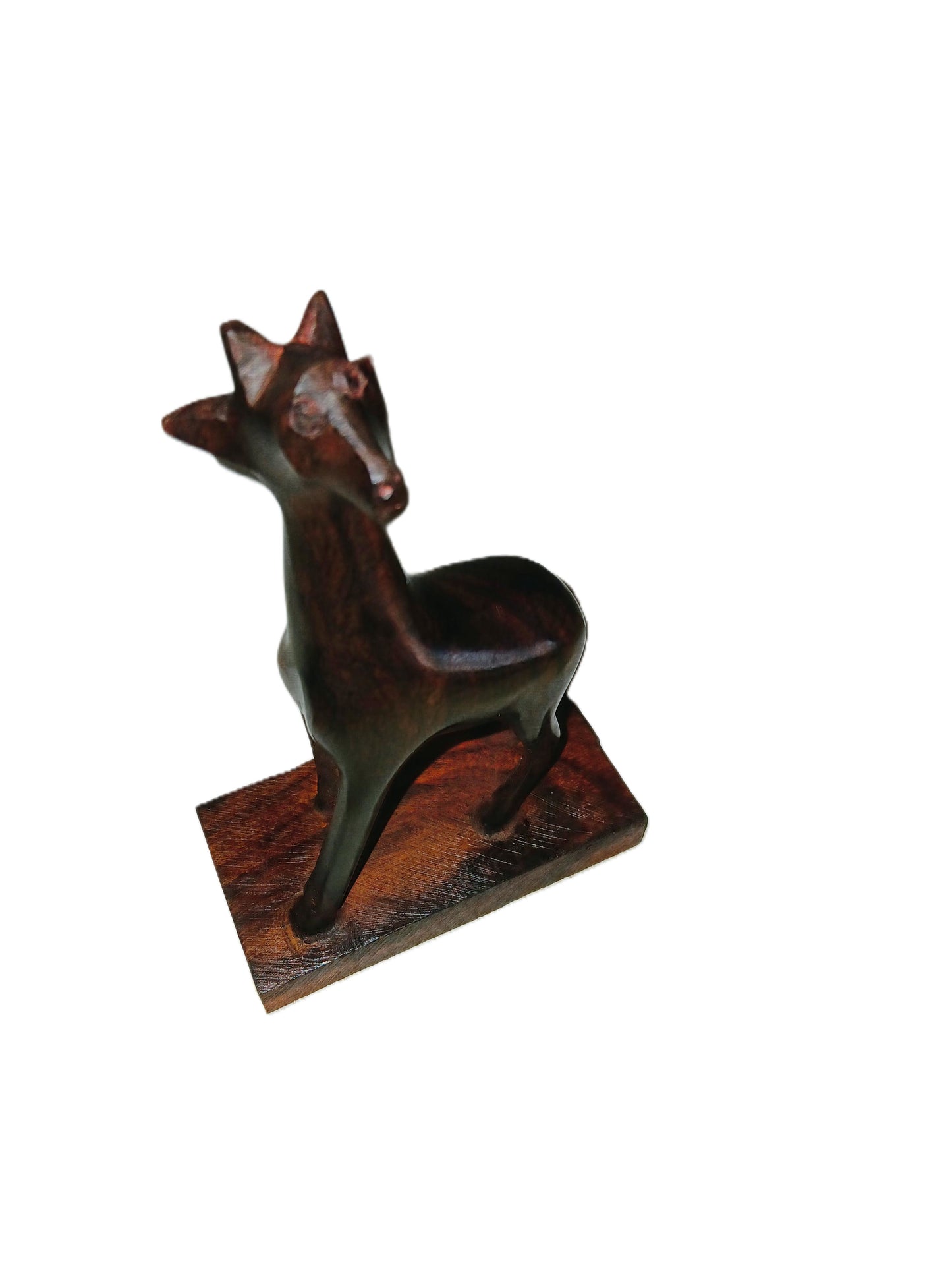 Giraffe carved from ironwood