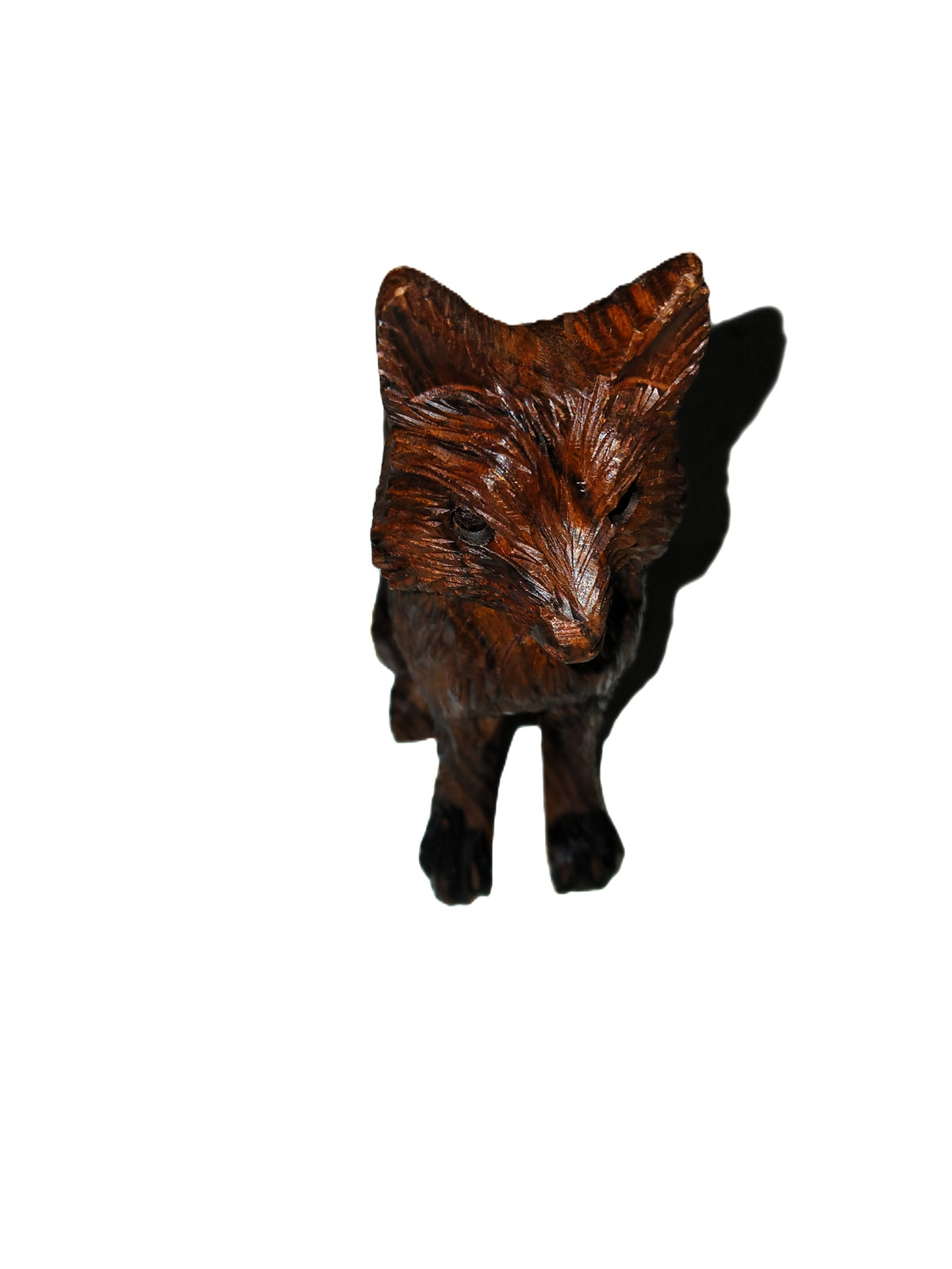 Fox carved from Ironwood