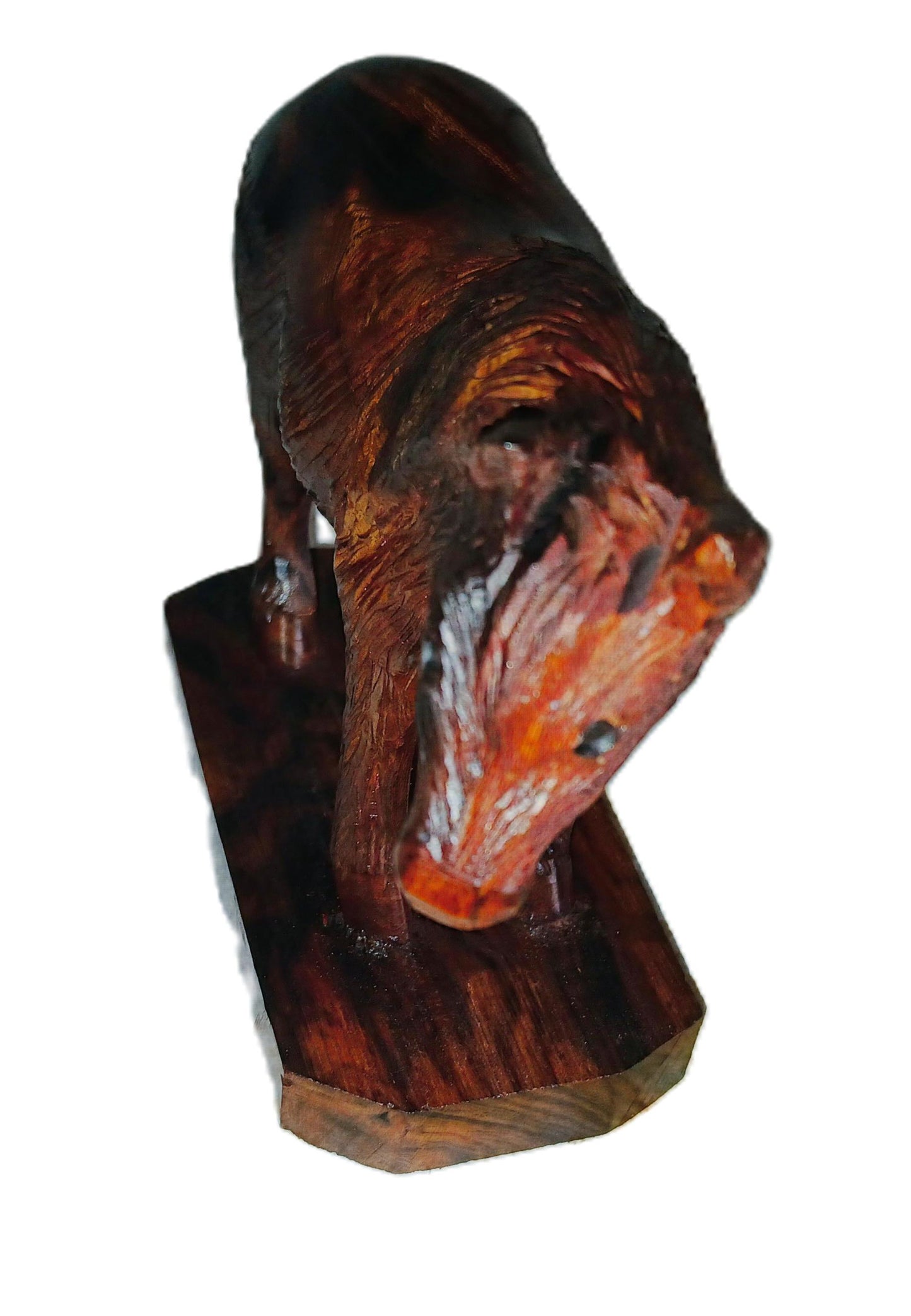 Horse hand carved from desert ironwood