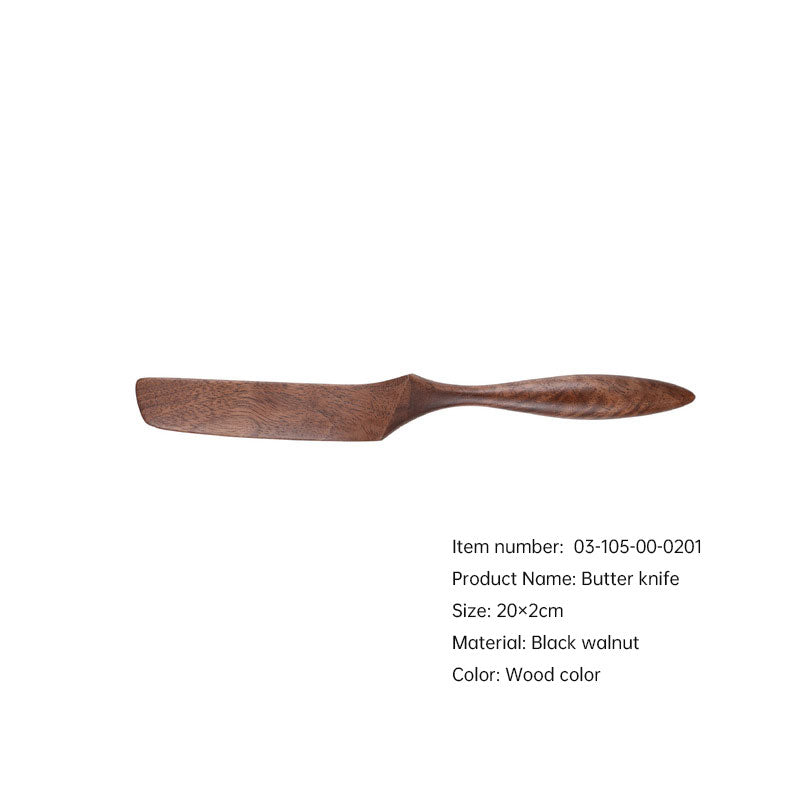 Minimalist Black Walnut Wooden Knife, Fork, Spoon Set, Wooden Chopping Board, Chopsticks, Spoon Storage, Tableware, Portable