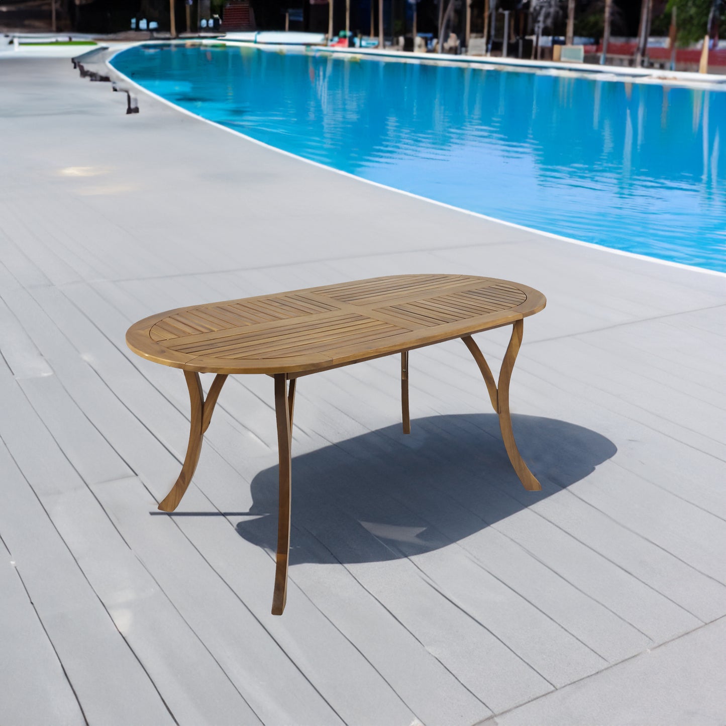 Acacia Wood 70" Dining Table