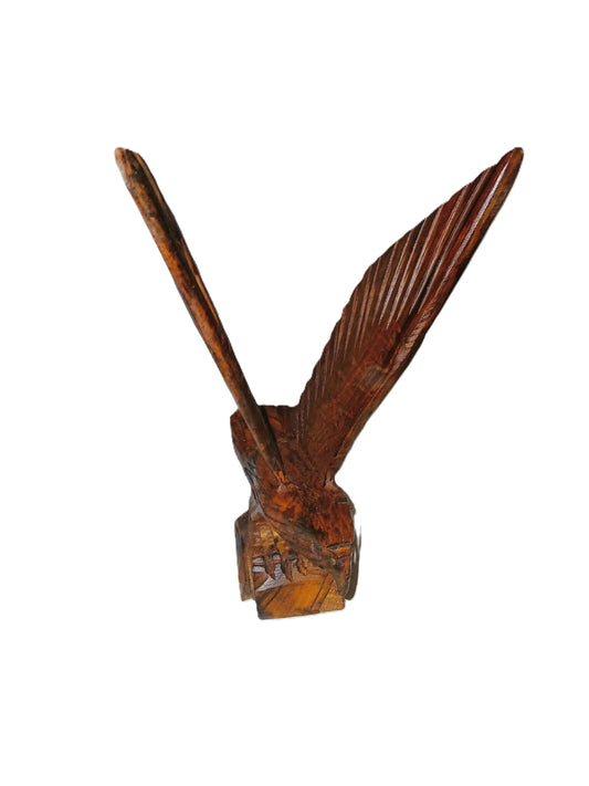 Eagle carved from Desert Ironwood