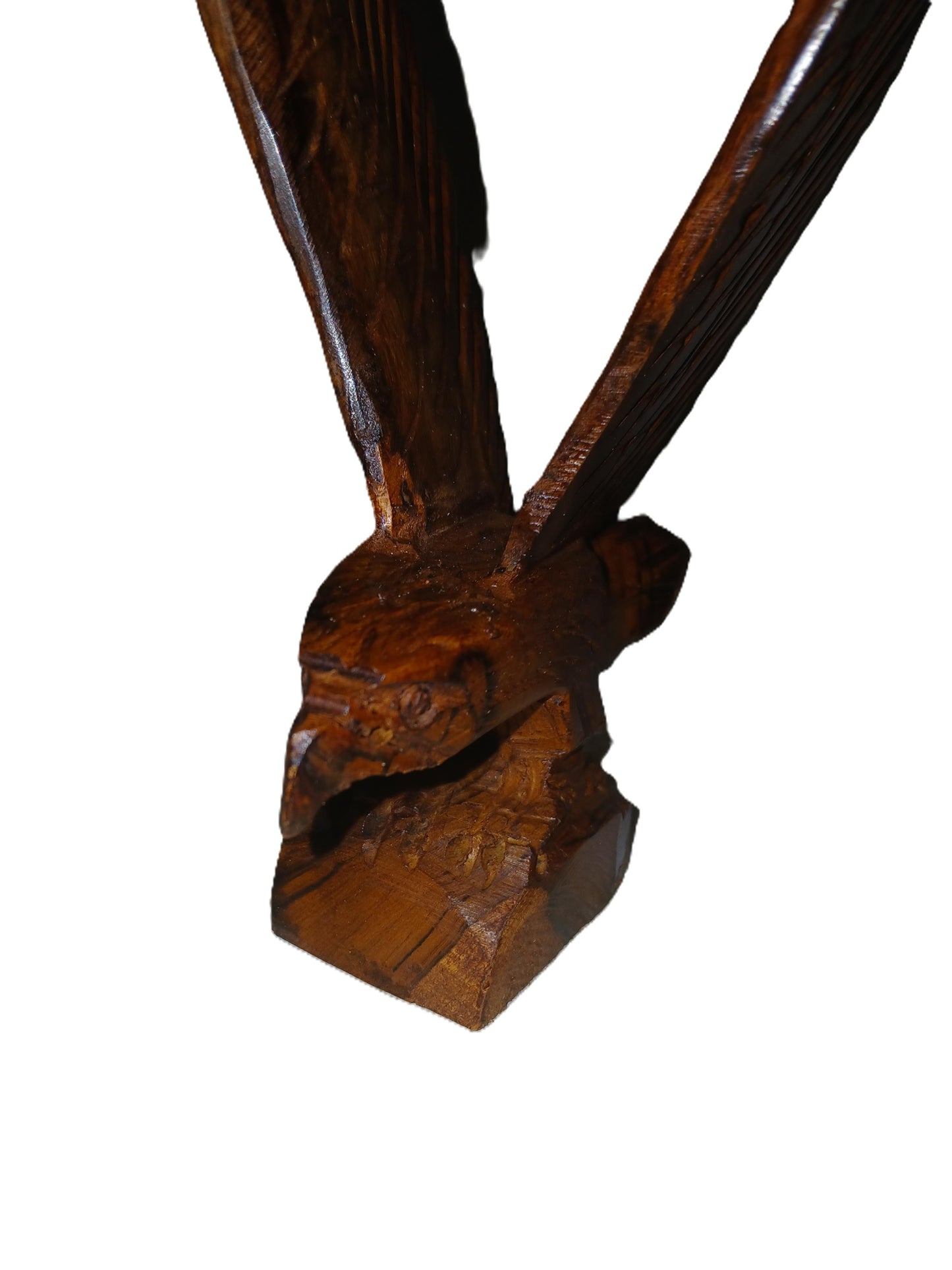 Eagle carved from Desert Ironwood