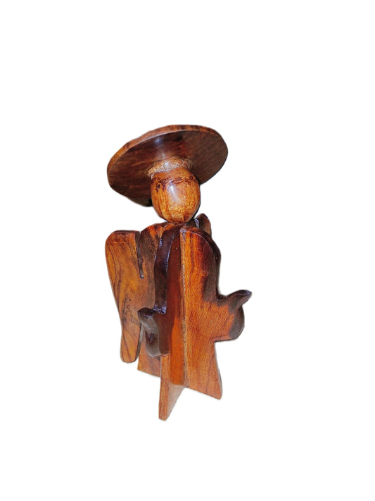Angel carved from Desert Ironwood