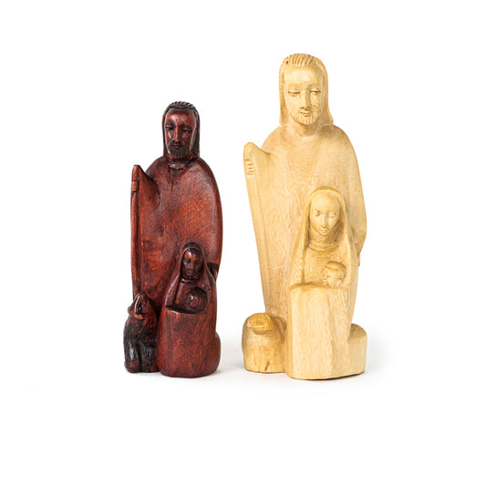 Hand Carved Holy Family