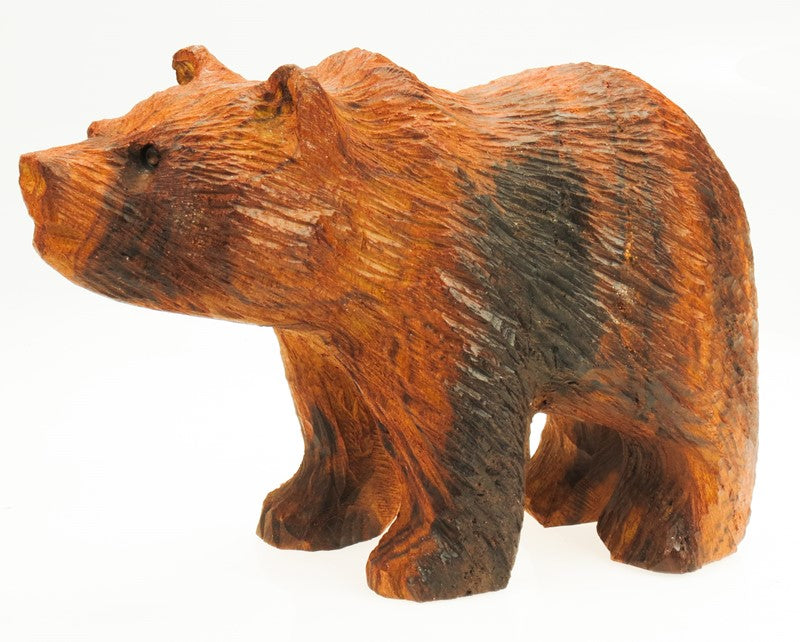 Bear carved from Ironwood