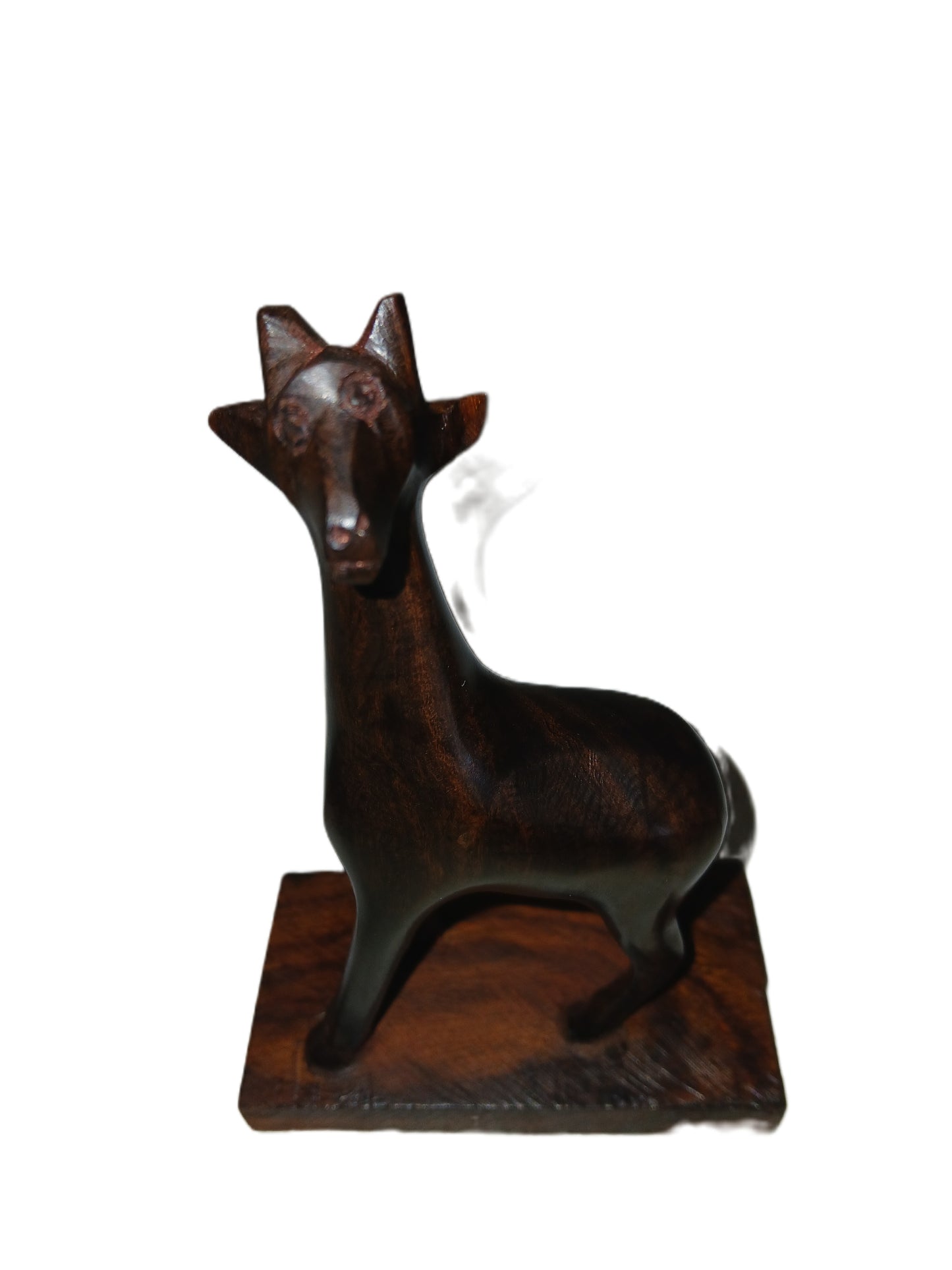 Giraffe carved from ironwood