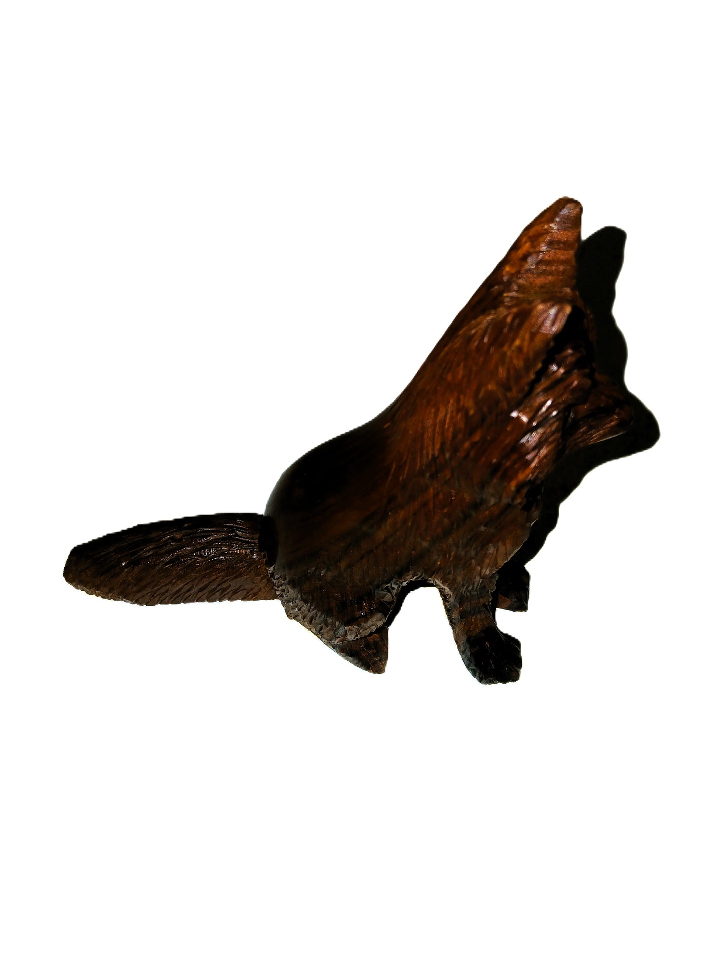 Fox carved from Ironwood