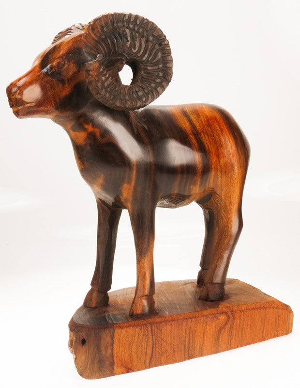 Ram carved from ironwood