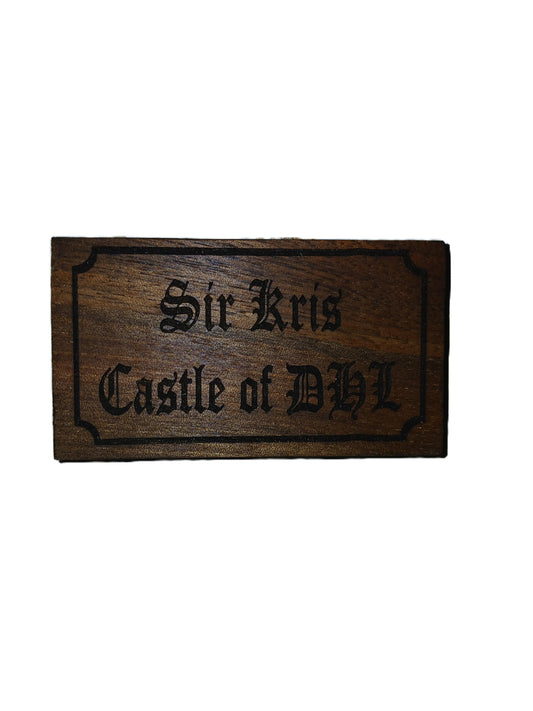 Wood Nametag
