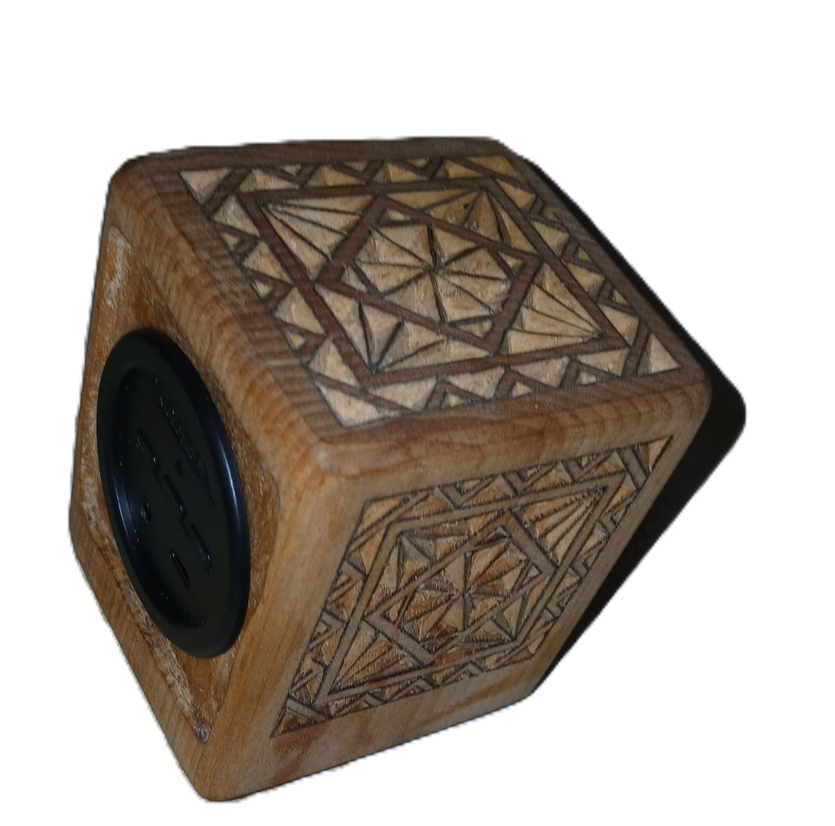 Wireless Blue Tooth Speaker chip carved in Basswood