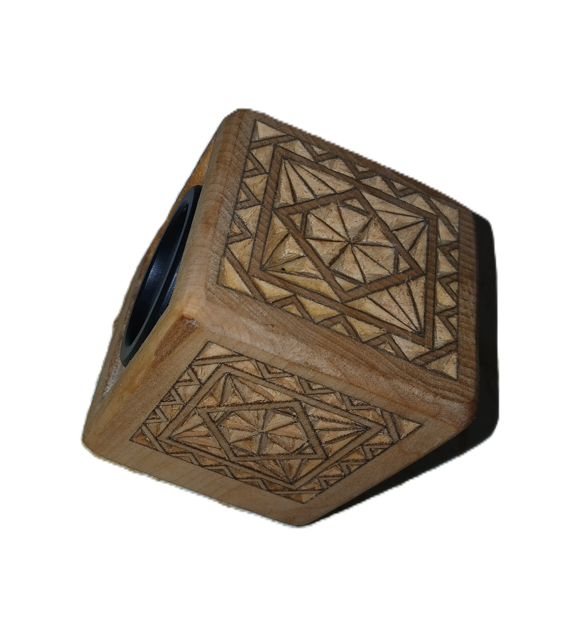 Wireless Blue Tooth Speaker chip carved in Basswood