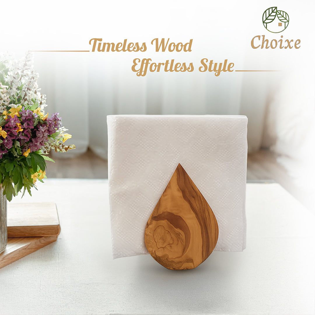 Olive Wood Napkin Holder